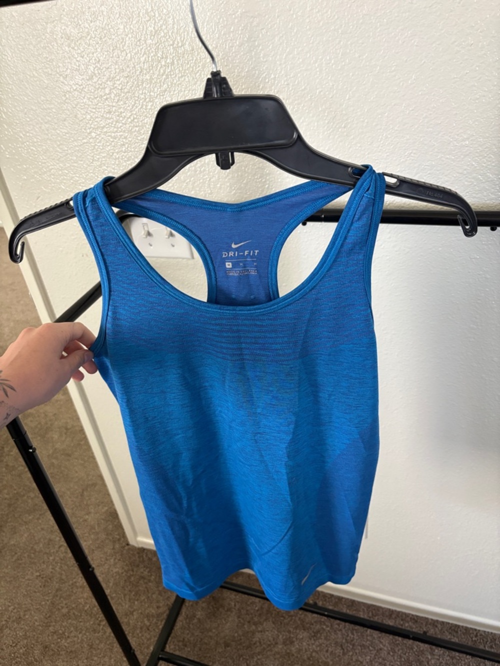 Nike Women's Electric Blue Dri-FIT Racerback Tank